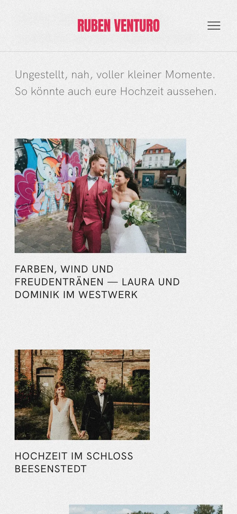 Ruben Venturo: mobile Ansicht 2